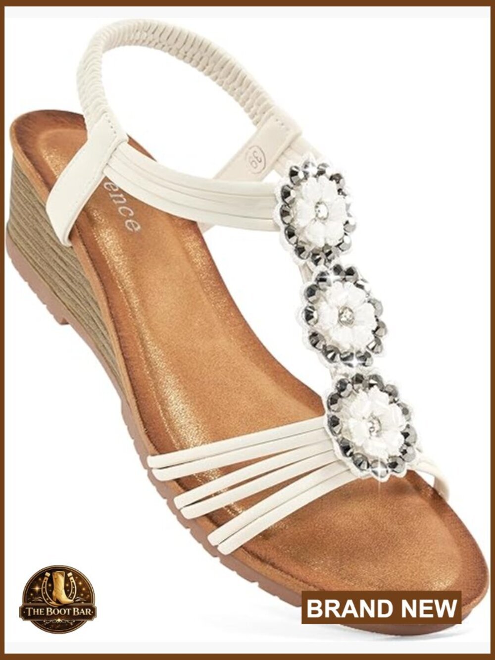 Wedge Sandals: Low Heel Open Toe Elastic Strap Summer Shoes